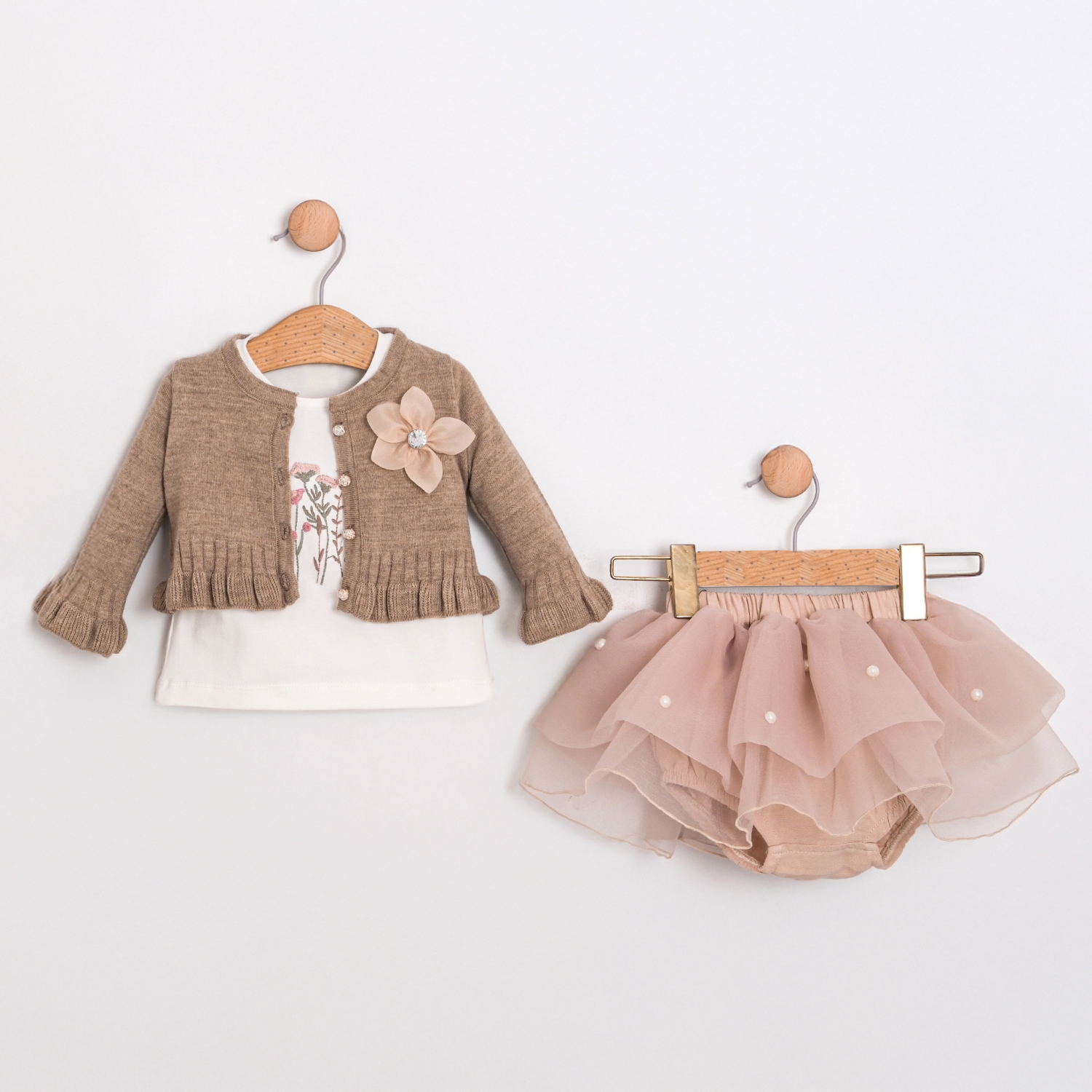 ALESSI TRIPLE GIRLS SET 6-9-12-18 MONTHS