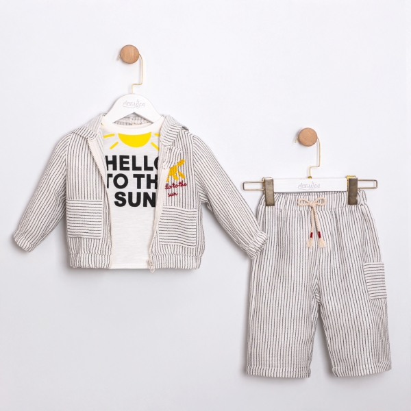 ERKEK 3'LÜ TAKIM 9-12-18-24 AY