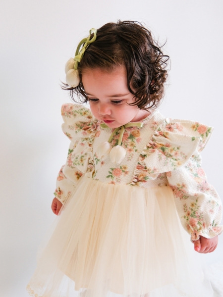 FIORI KIZ ELBİSE 9-12-18-24 AY